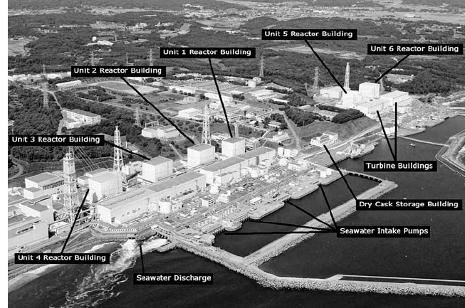 The Fukushima Daiichi nuclear power station in 2010 …