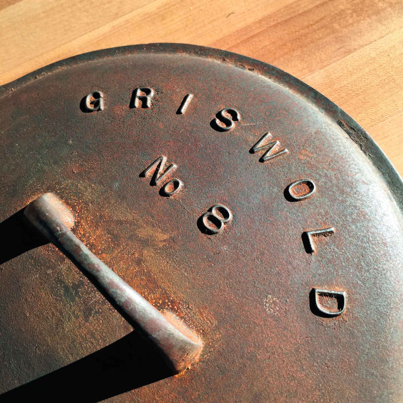 The Griswald Manufacturing Co. of Erie, PA, made cast-iron for nearly 100 years. If you find any buy it and send to me!