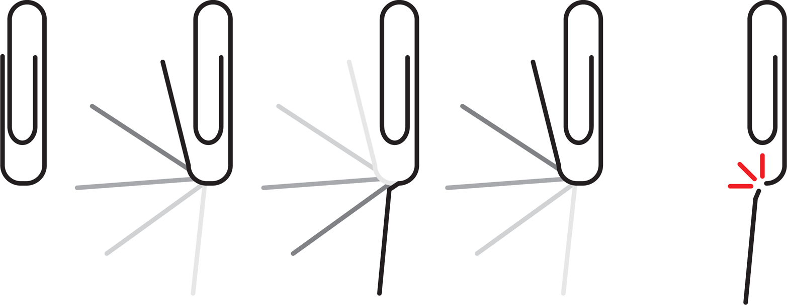 A paperclip’s MTF. Bending a paperclip back and forth, as shown here, will eventually cause it to break. The number of bends before breaking can be used to calculate MTF.