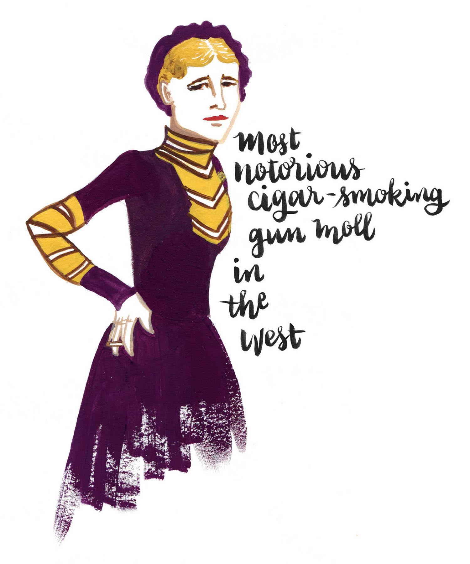 Most notorious cigar-smoking gun moll in the West