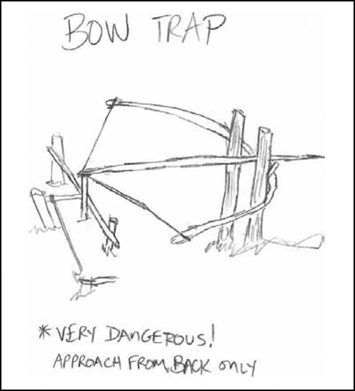 *very dangerous! approach from back only bow trap