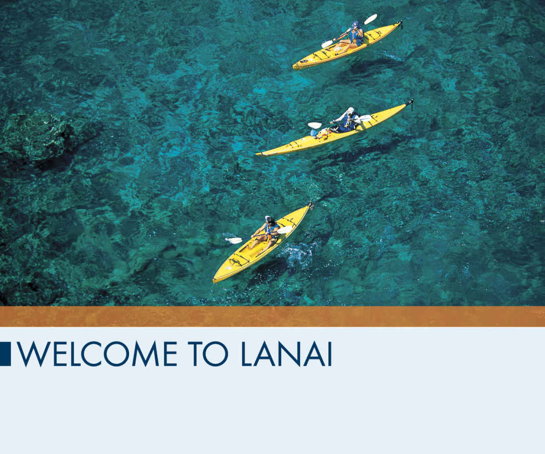 Welcome to Lanai