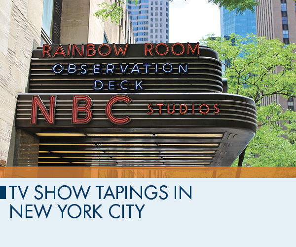 TV Show Tapings in New York City