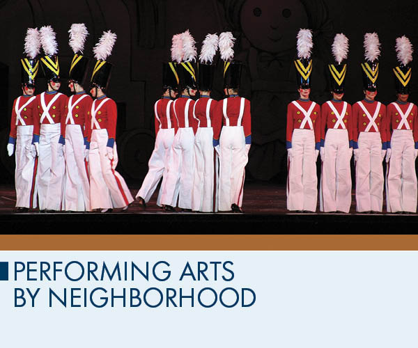 Performing Arts by Neighborhood