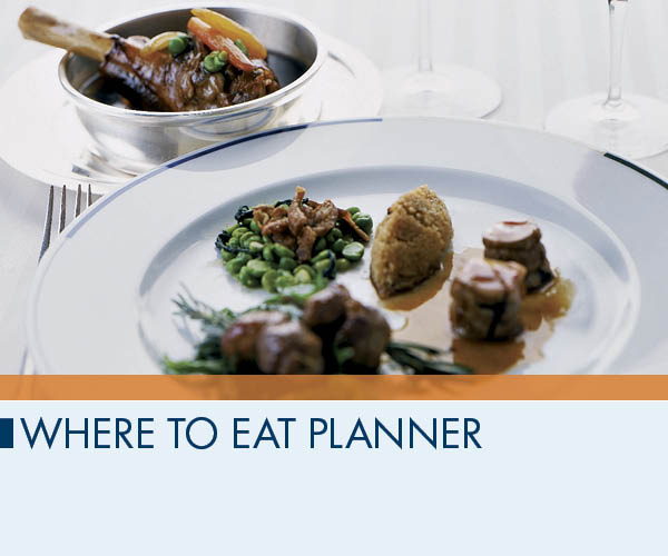 Where to Eat Planner
