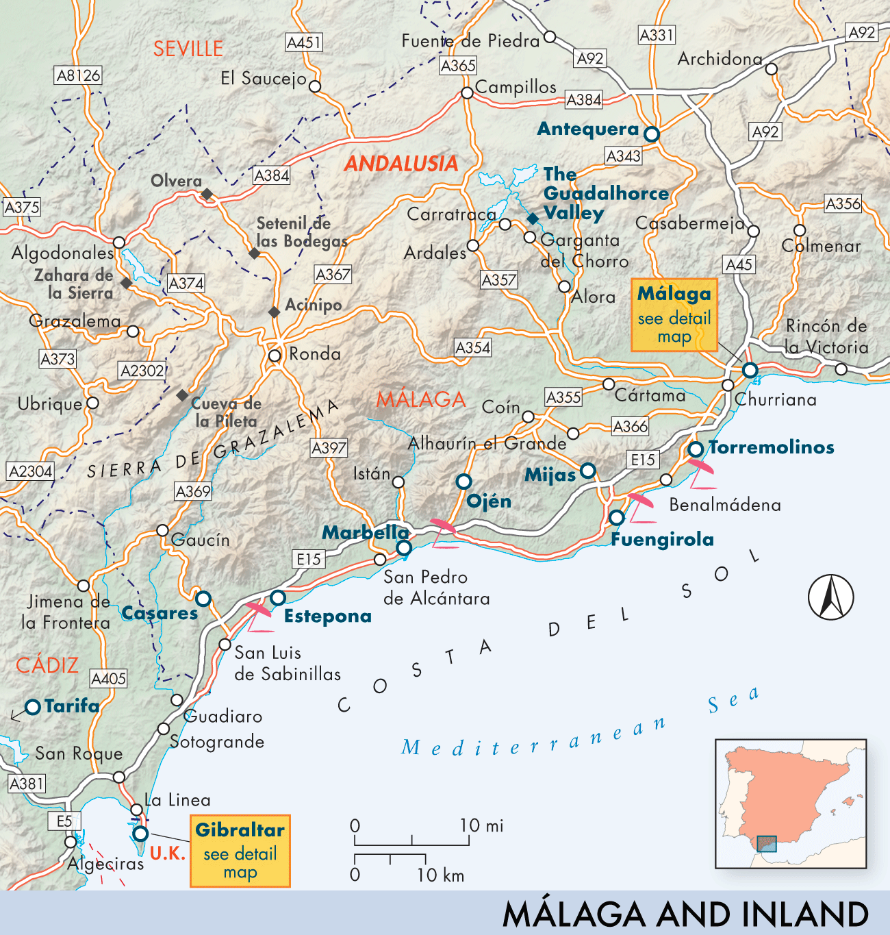 Málaga and Inland